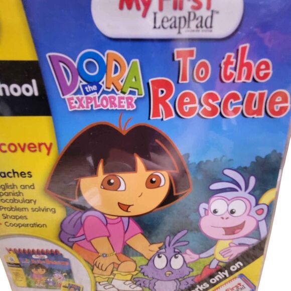 My First LeapPad Dora the Explorer to the Rescue Cartridge and Book LeapFrog - Picture 2 of 7
